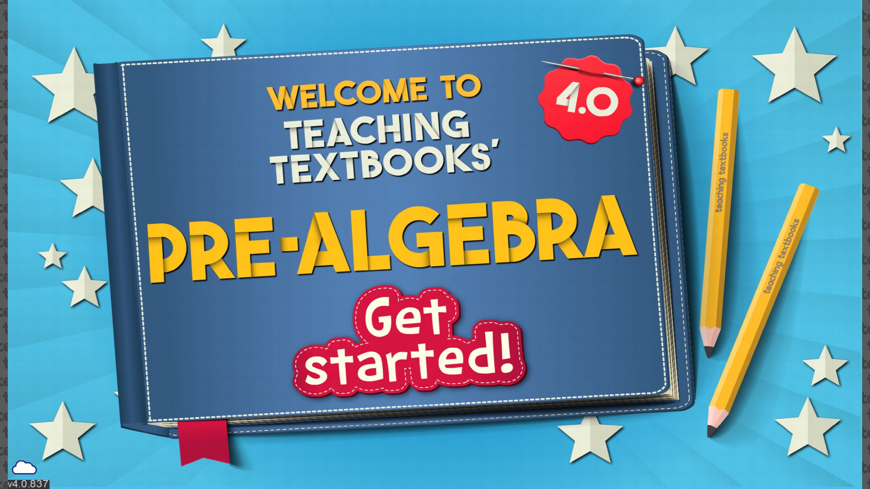 When the app launches, all you have to do to get started is log in with your Teaching Textbooks parent account, and it will connect to your Pre-Algebra enrollment.