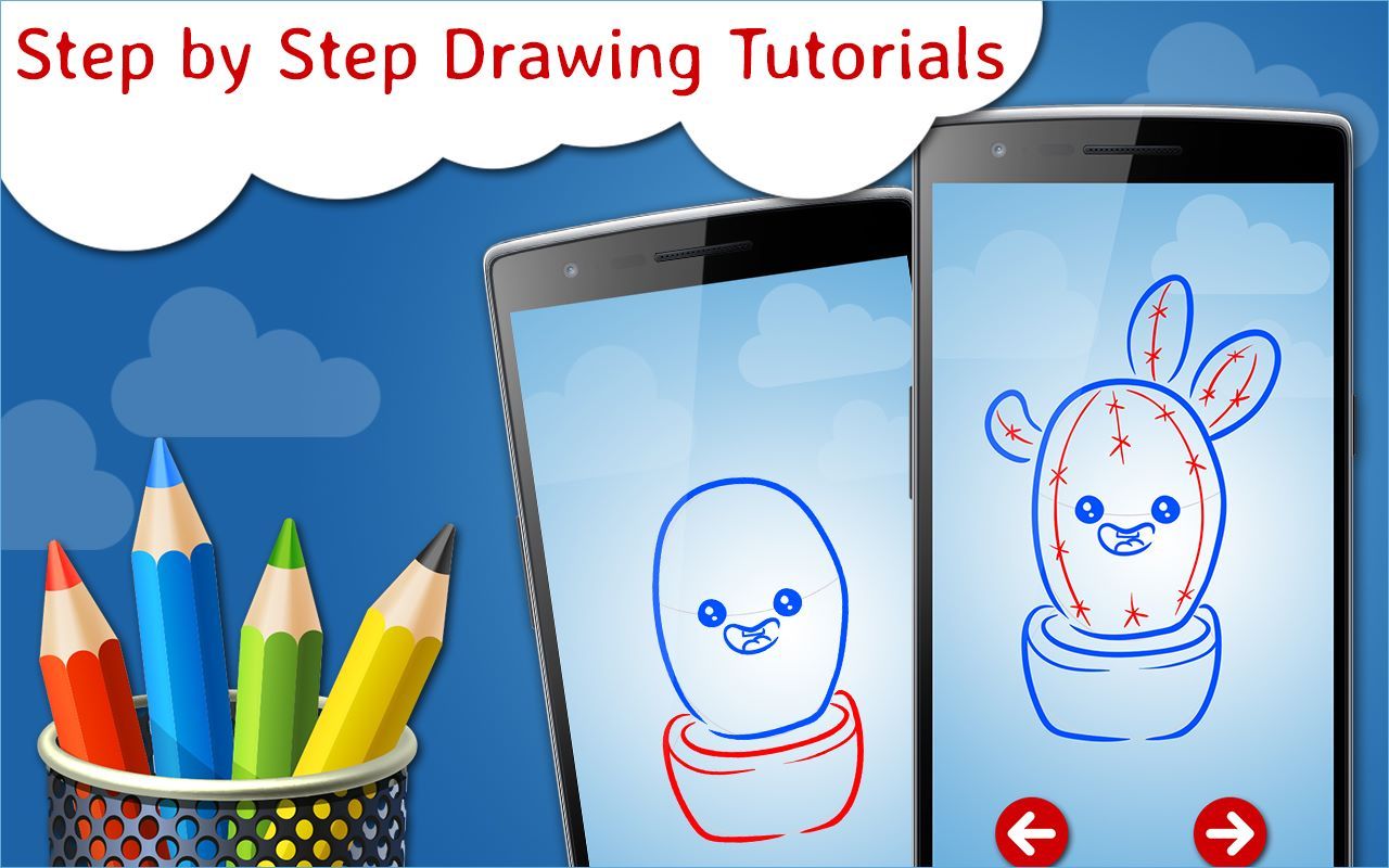 How to Draw Kawaii step by step Drawing App