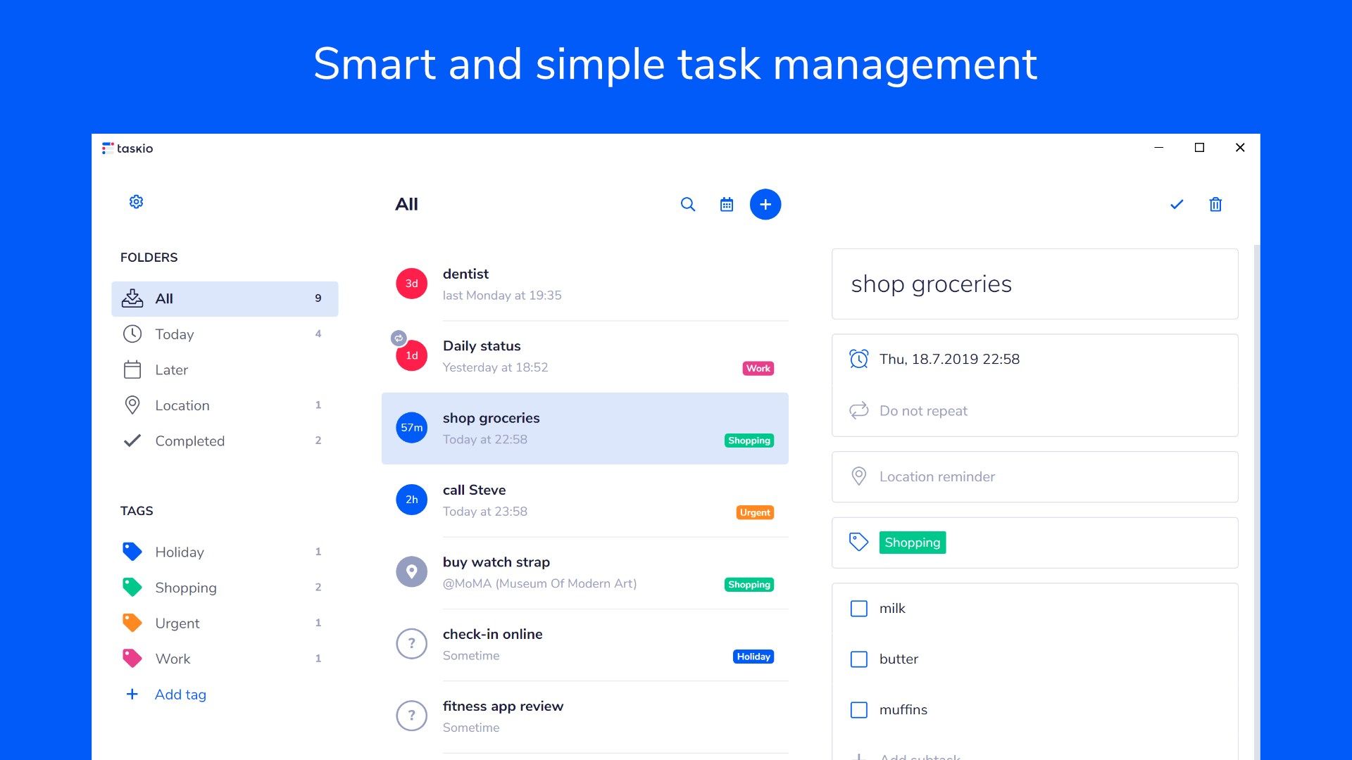 Taskio: To-Do List and Task Manager