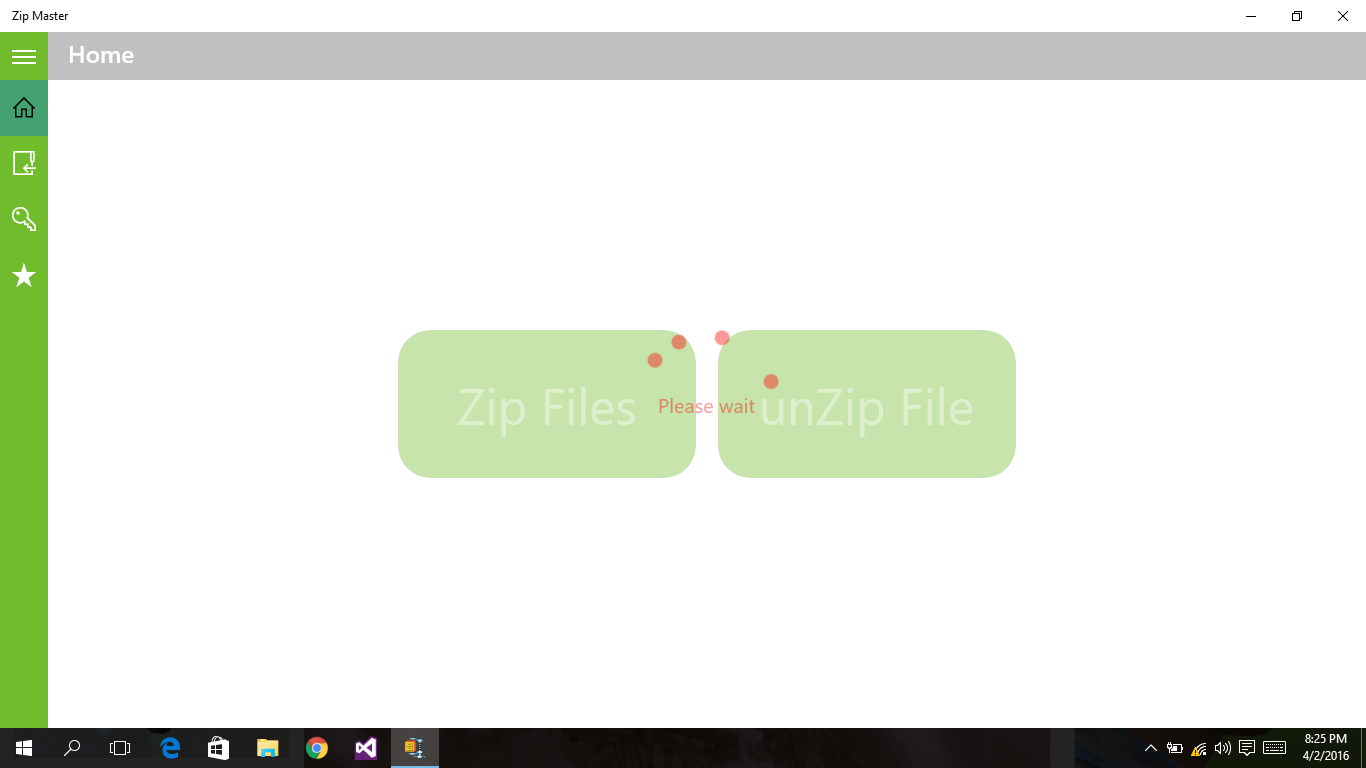 Zipping file