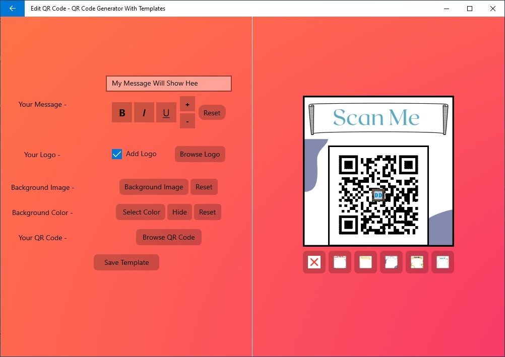 How To Add Logo, Text And Image In QR Code