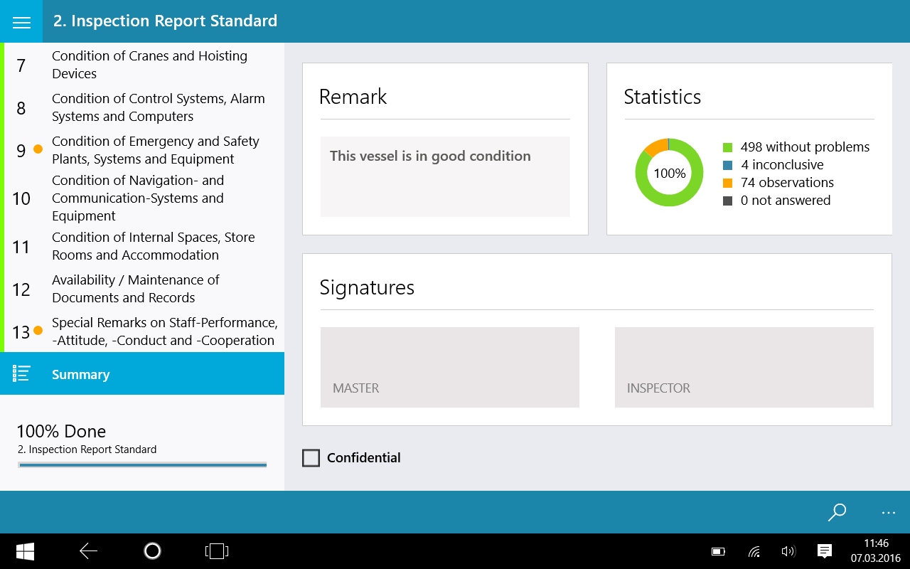 Finalize your report by adding your signature.