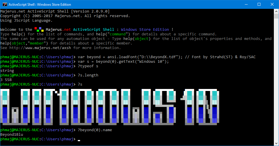 Easily create colorful ANSI-Art from fonts and images