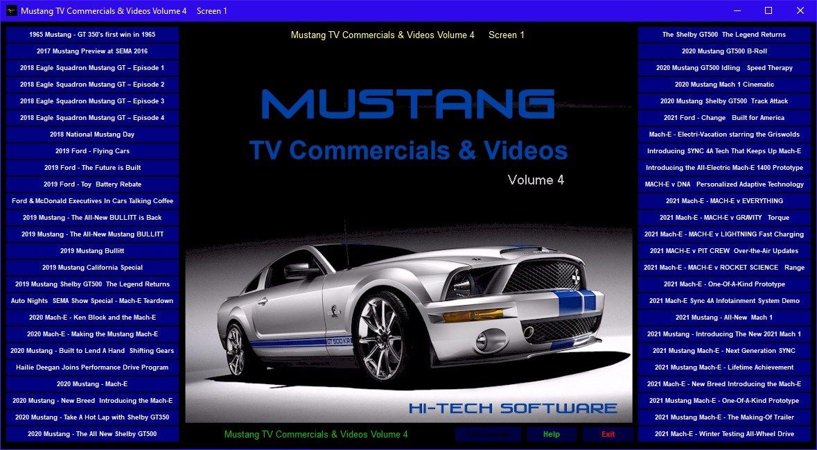 Ford Mustang Commercials and Videos Volume 4