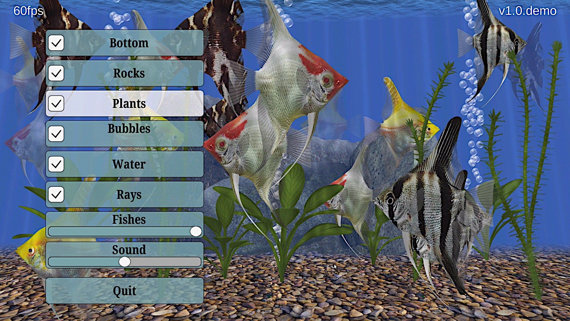 AngelFish Aquarium - Virtual Fish Tank