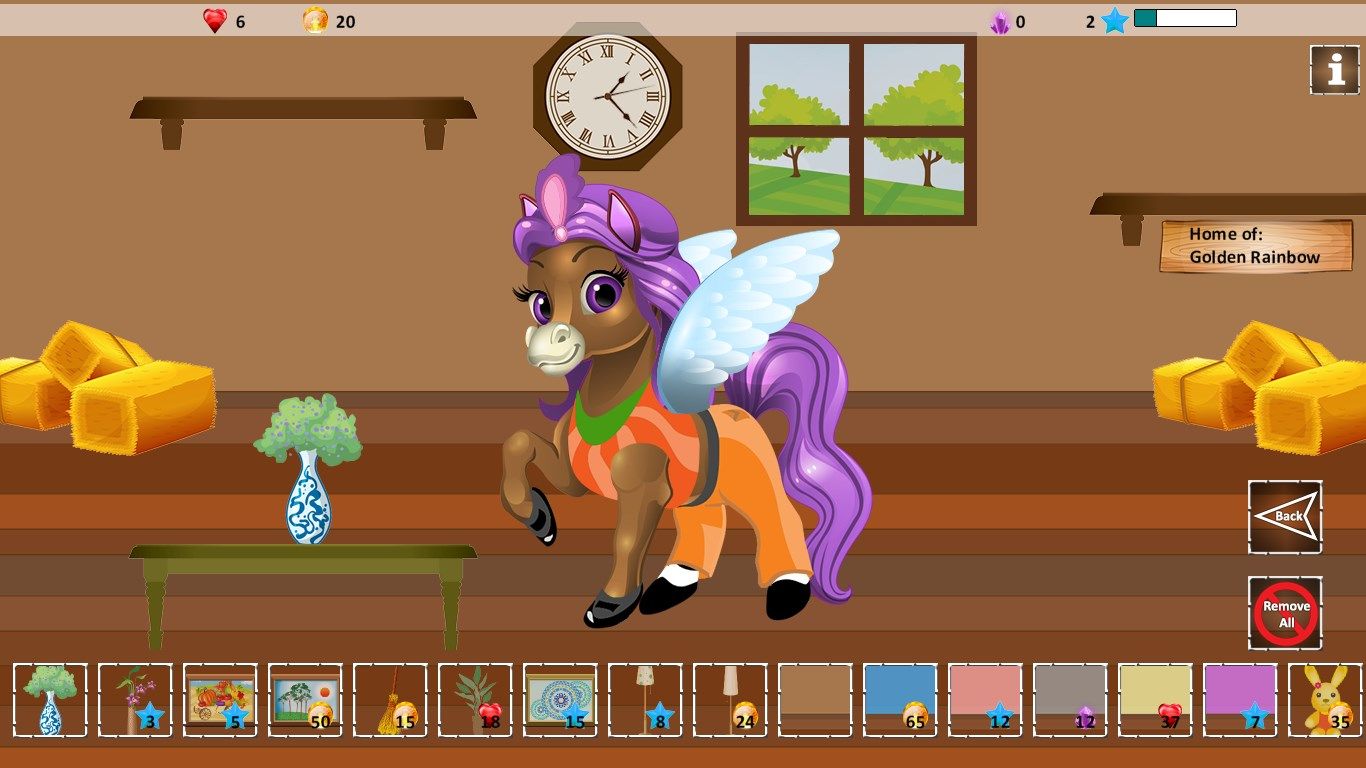 Stable: you can customize home for your pony