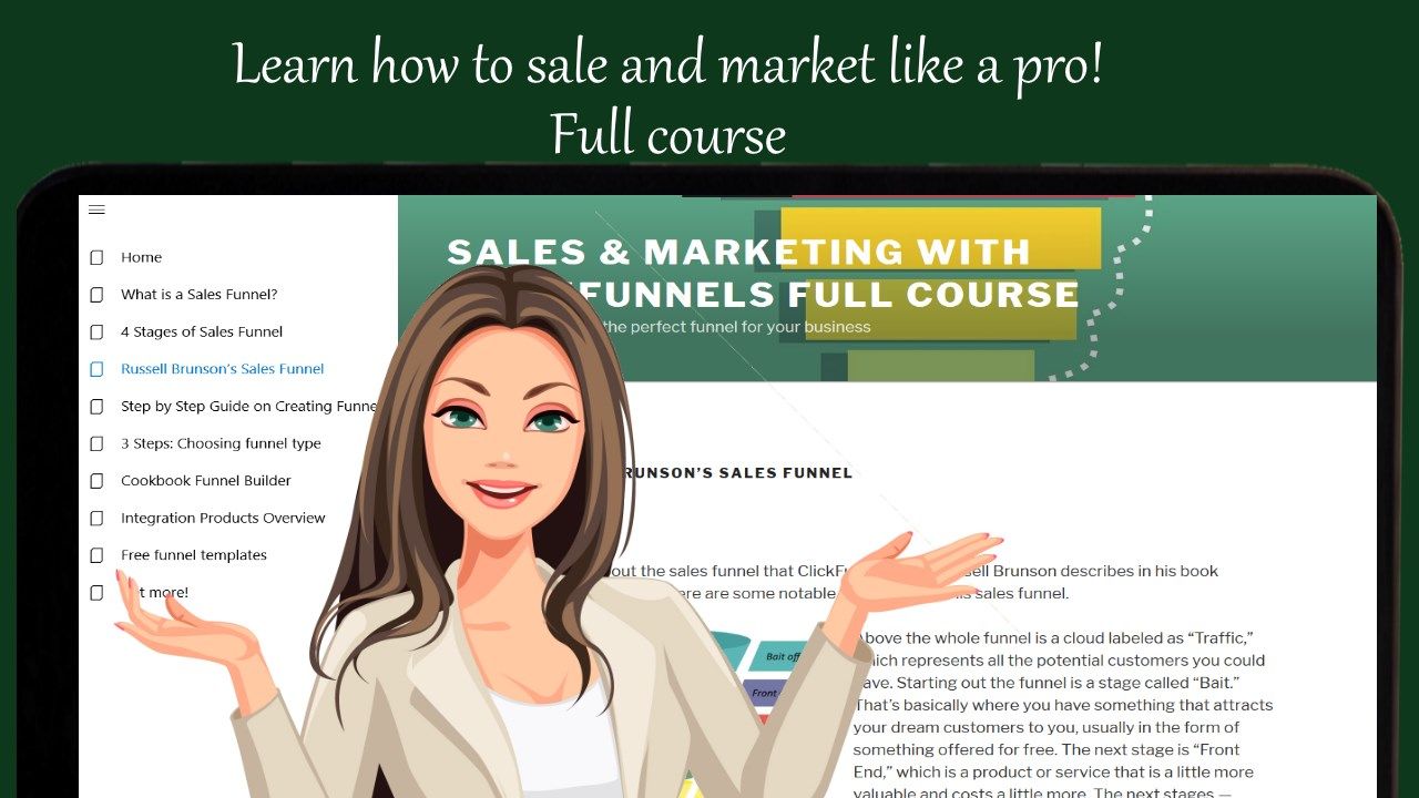 Sales, Marketing and Clickfunnels Course