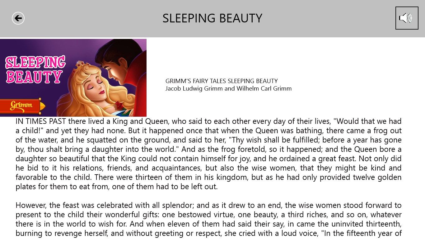 Story 1 Sleeping Beauty