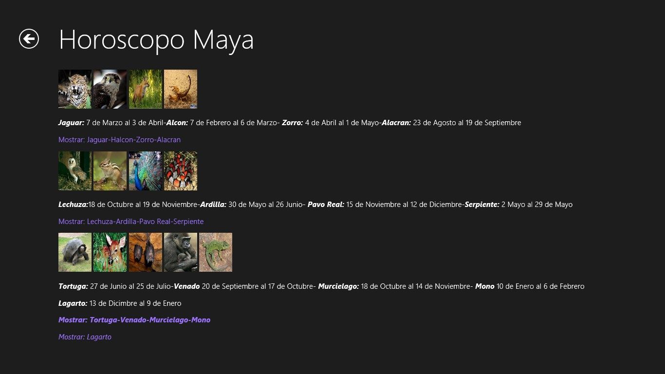 Horoscopo Maya
