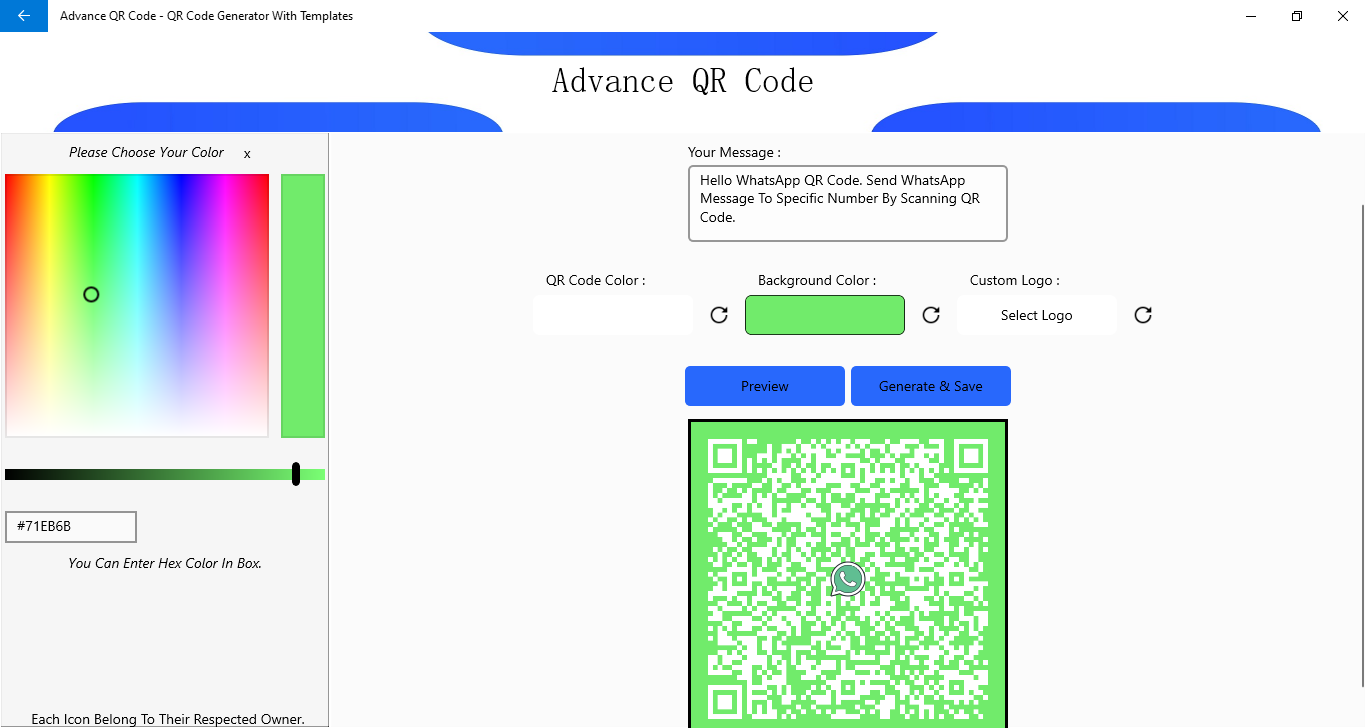 generate a qr code with logo