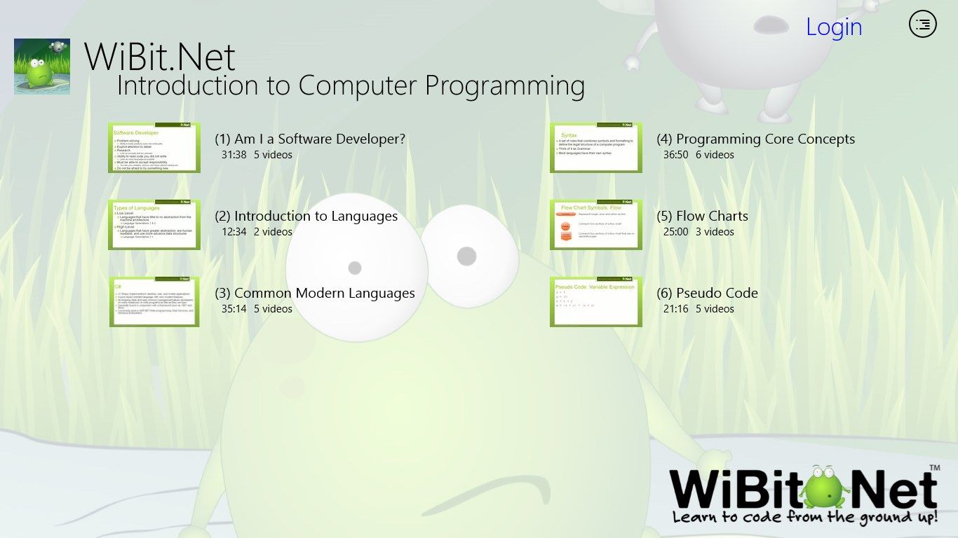 Watch WiBit.Net course off line (no need for an Internet connection)