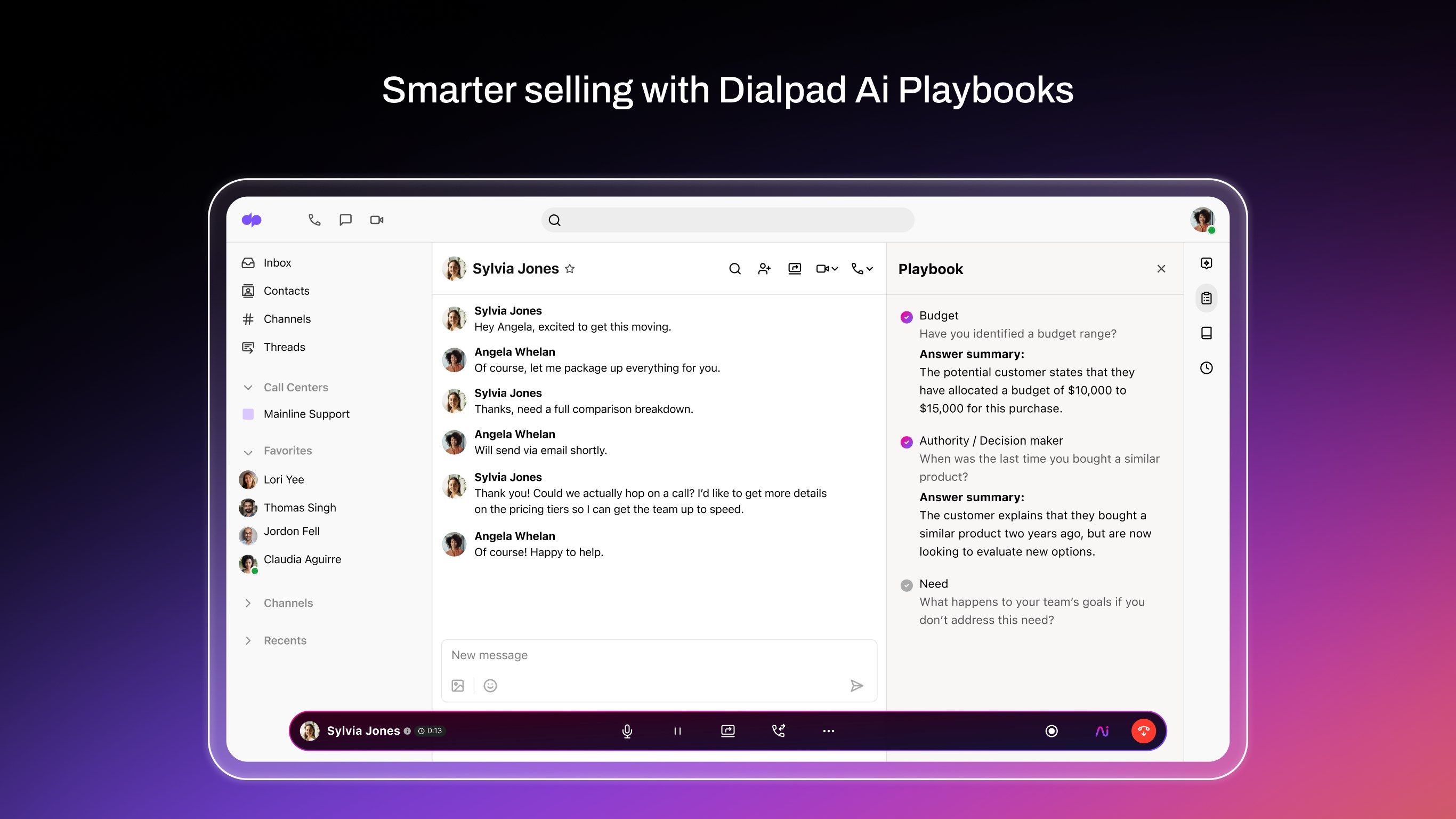 Smarter selling with Dialpad Ai Playbooks