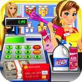 Dollar Store Cash Register Sim - Kids Supermarket Cashier & Shopping Mall Games FREE