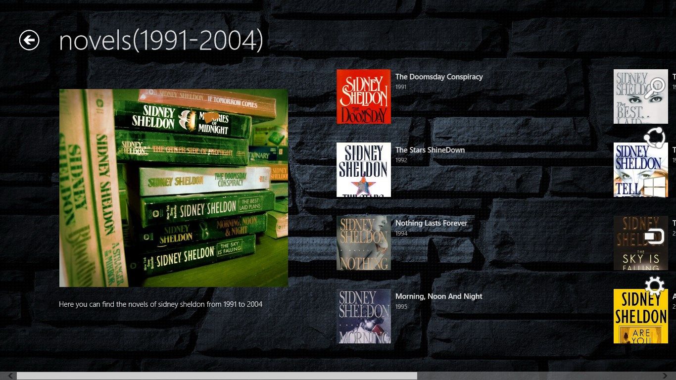 List of novels (1991-2004)
