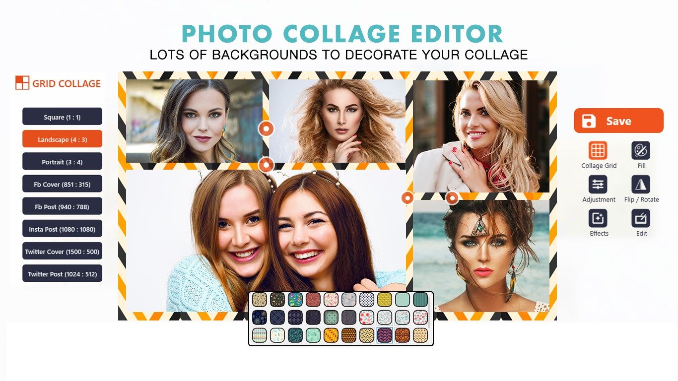 PIP Collage Maker with Photo Editor & Grid Photo