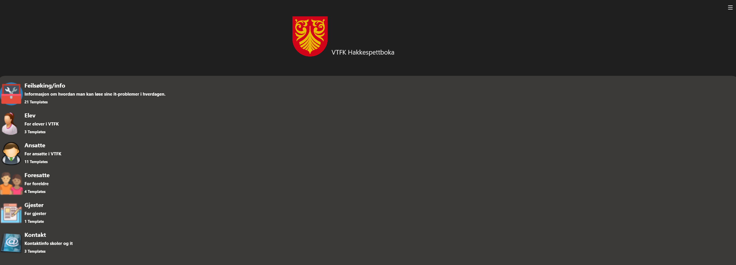VTFK Hakkespettboka app