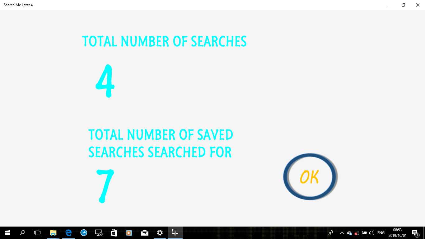 SML data after successful searches