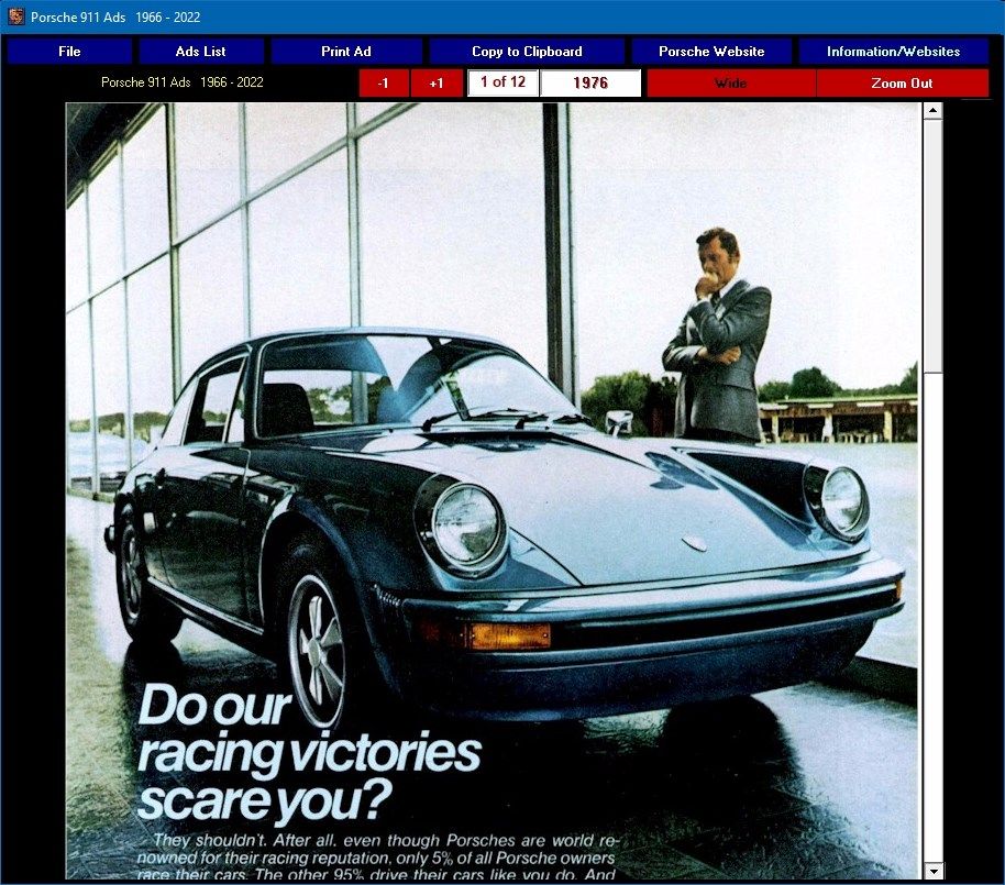 Porsche 911 Ads 1966-2022
