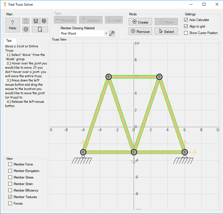 Visualize your truss with built-in textures.