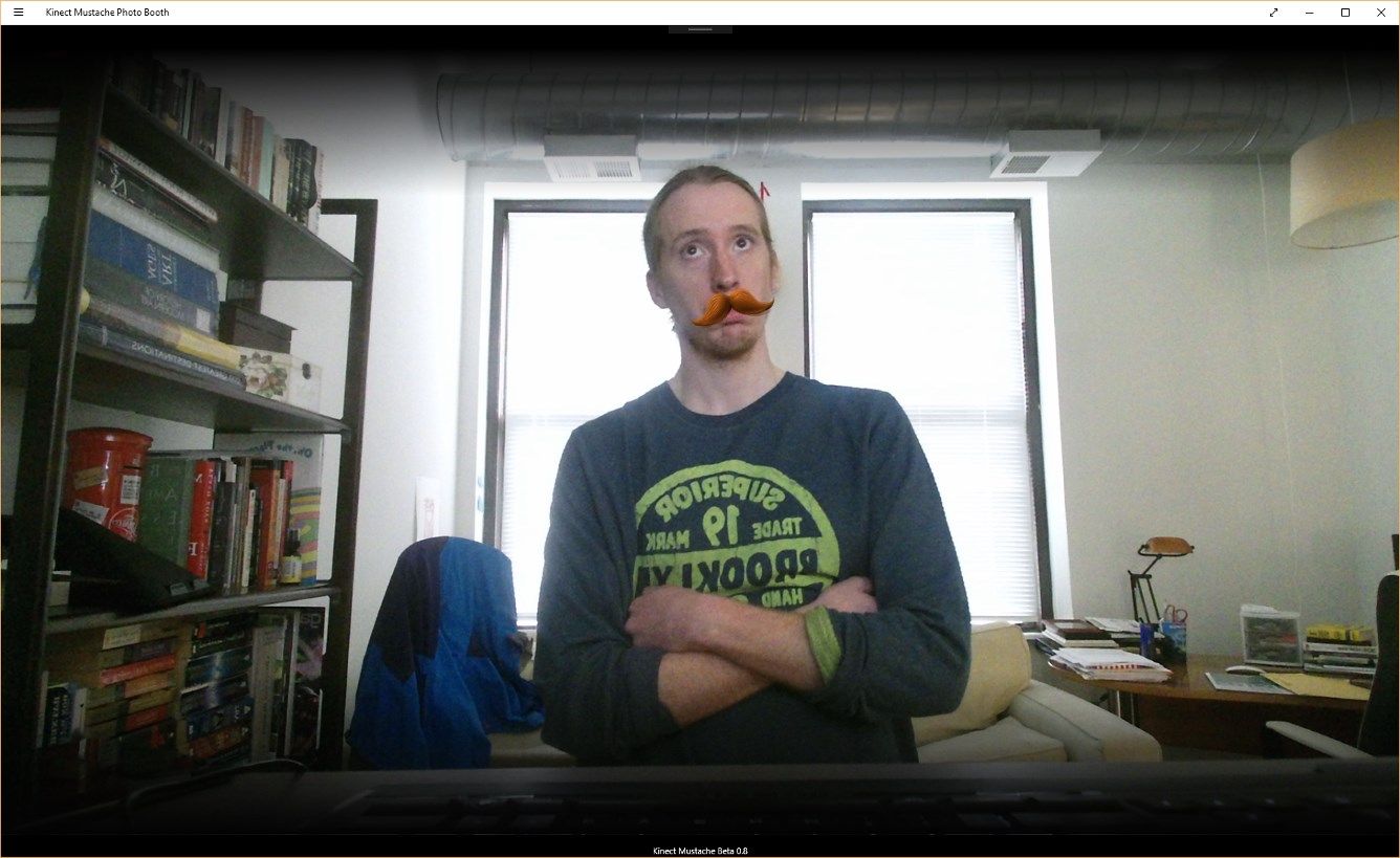 Kinect Mustache Photo Booth
