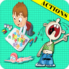 Teach Actions And Verbs To Preschoolers Toddlers Grade 1 To 3 Kids
