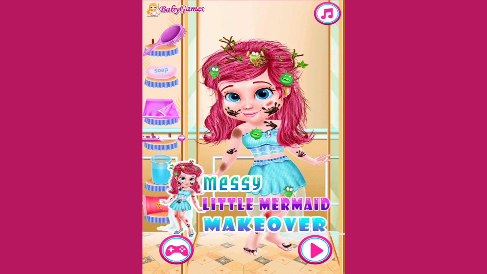 Messy Little Mermaid Makeover