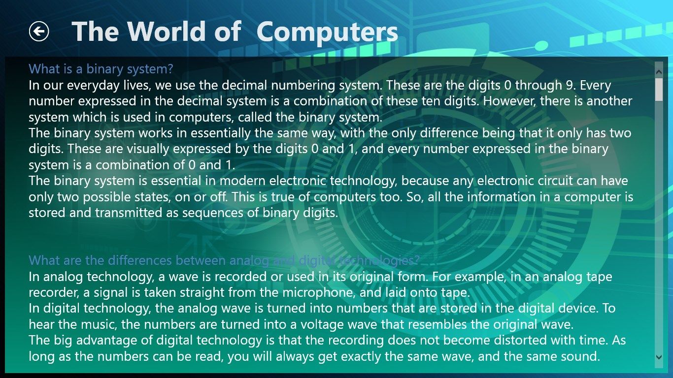 The World of Computers