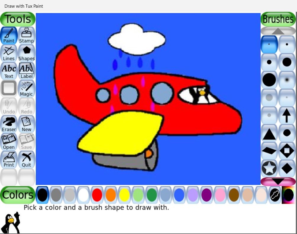 Draw with Tux Paint