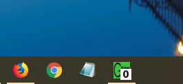 Active taskbar icon