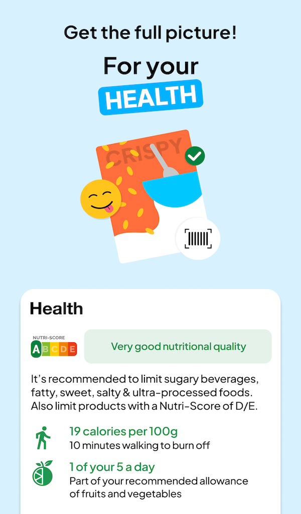 Open Food Facts - Scan to get Nutriscore, EcoScore and more