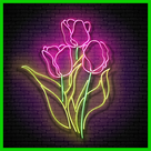 How to Draw Neon Flowers Coloring Book Glow
