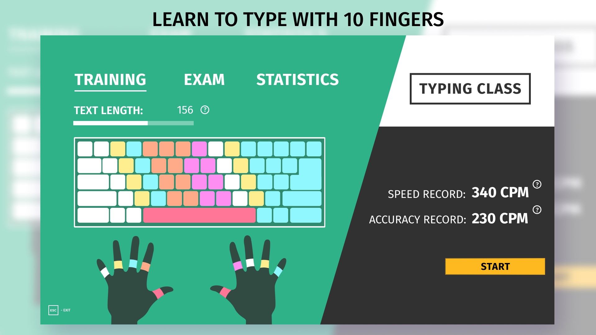 My Typing Skills — Keyboard Touch Type