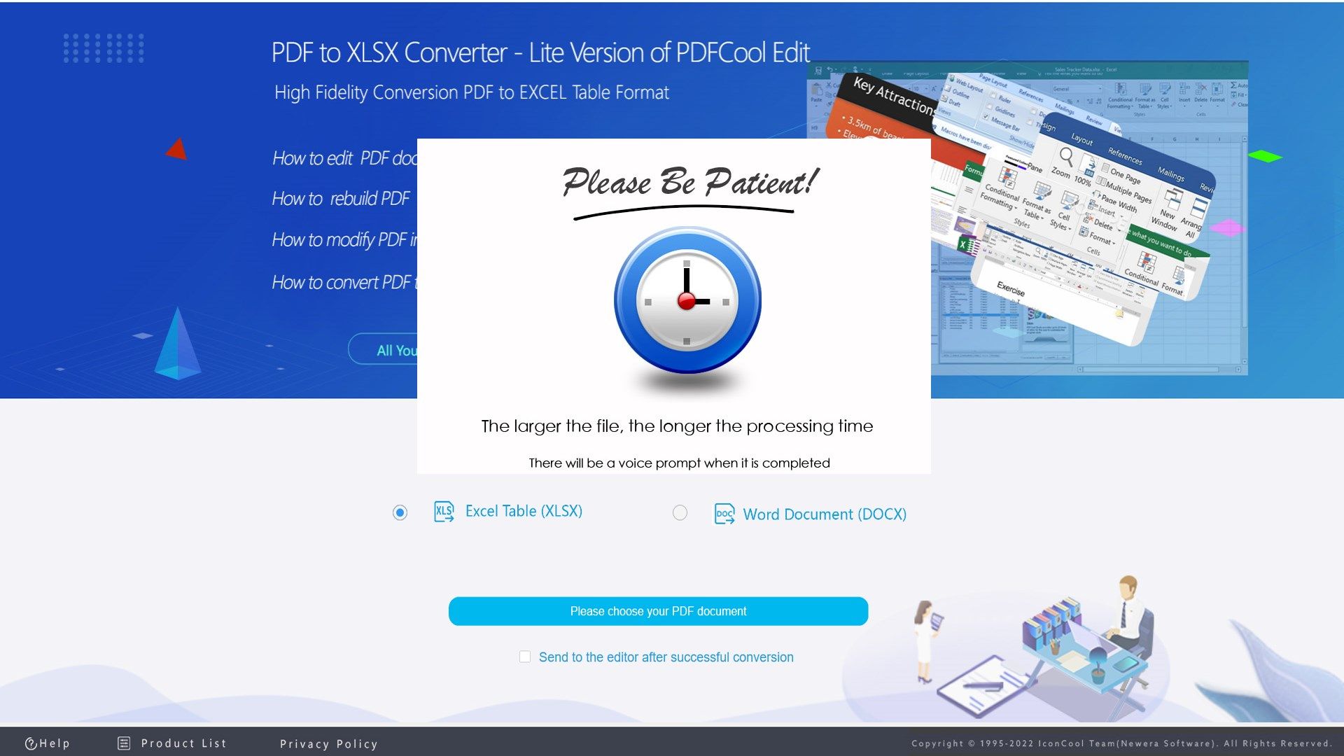 PDF to XLSX Converter Pro