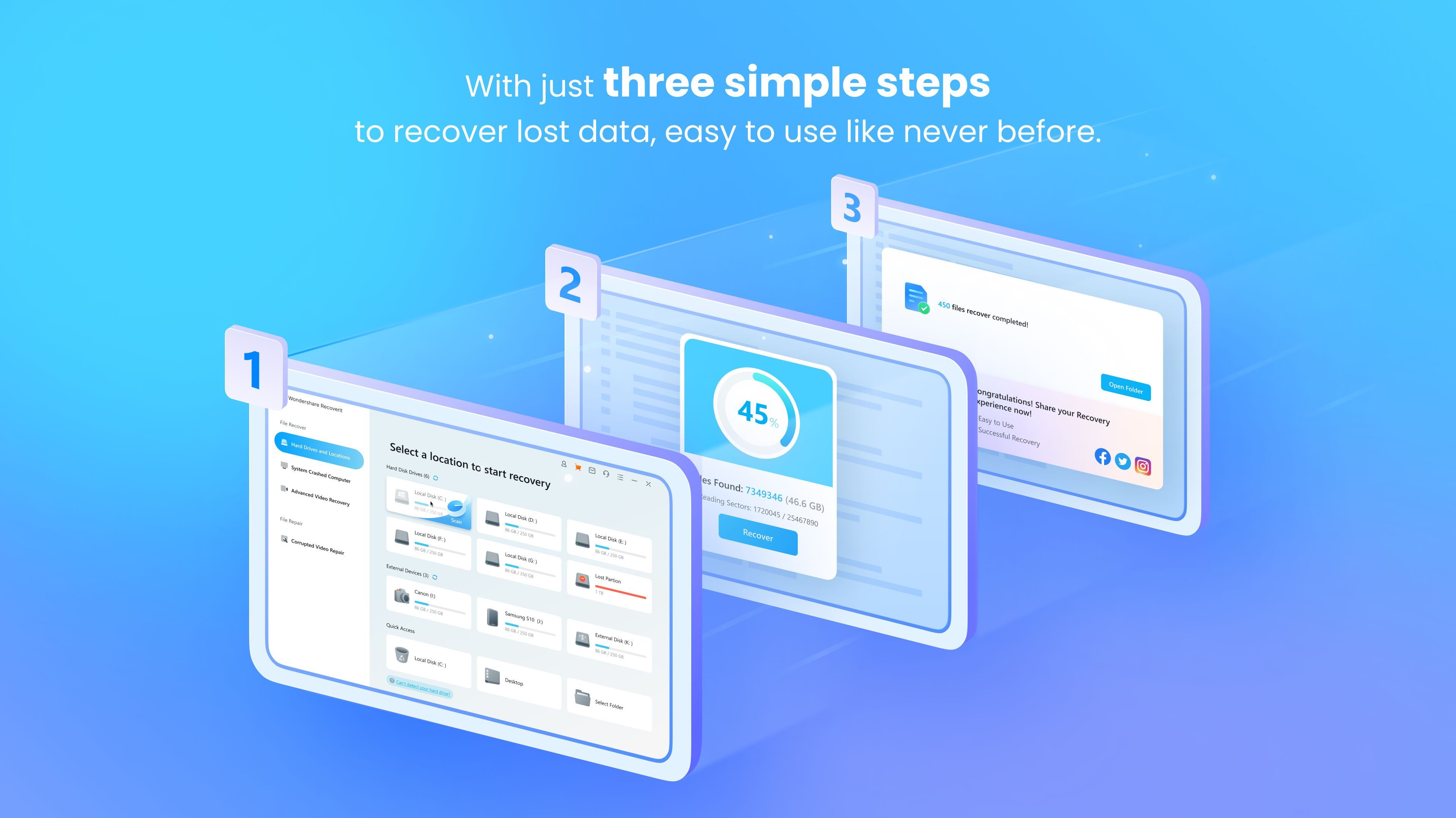 Wondershare Recoverit - Data Recovery, Advanced Video Recovery