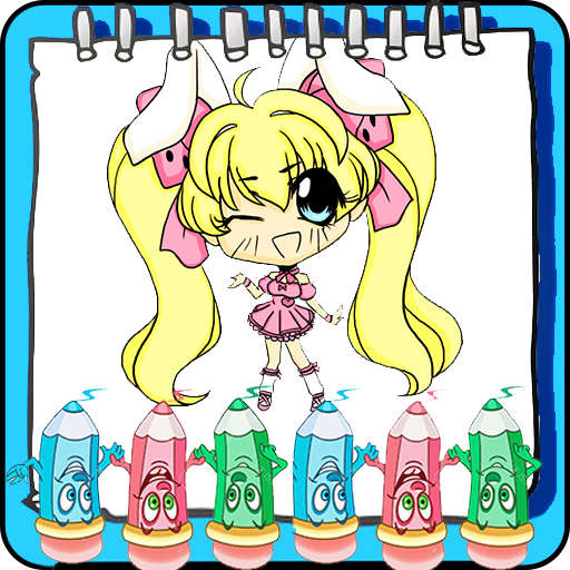 Coloring Book for Cute Chibi Doll