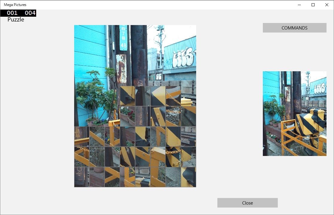 Included Image Puzzle Game feature. You can play the puzzle for any jpeg pictures you own. Optionaly 4,8,12,16,20tiles are available.