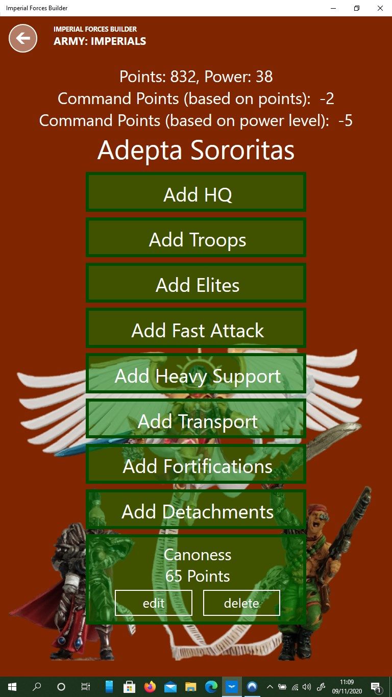 Add a squad or detachment to your army