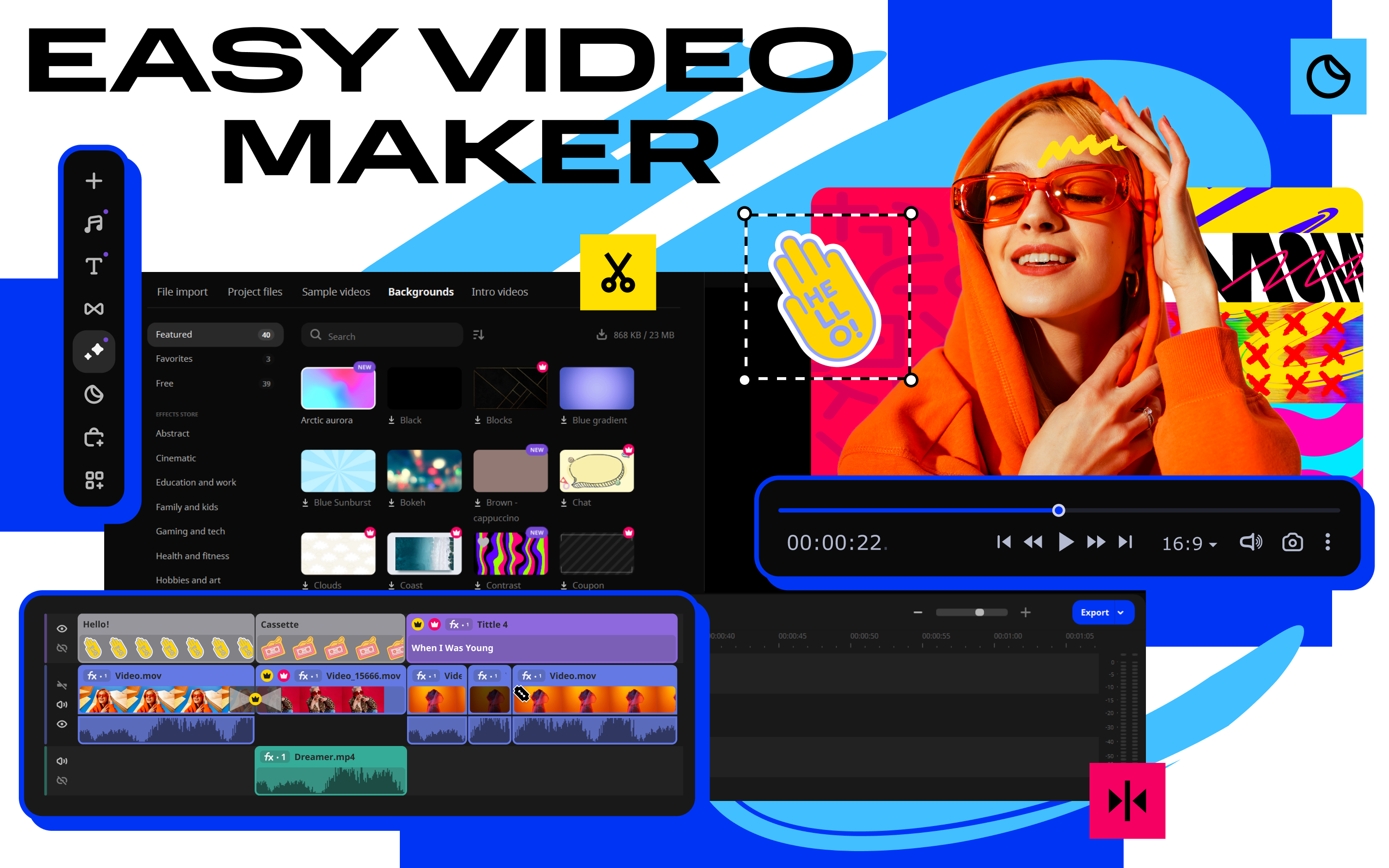 Movavi Video Editor - Cool Video Maker with Awesome Effects