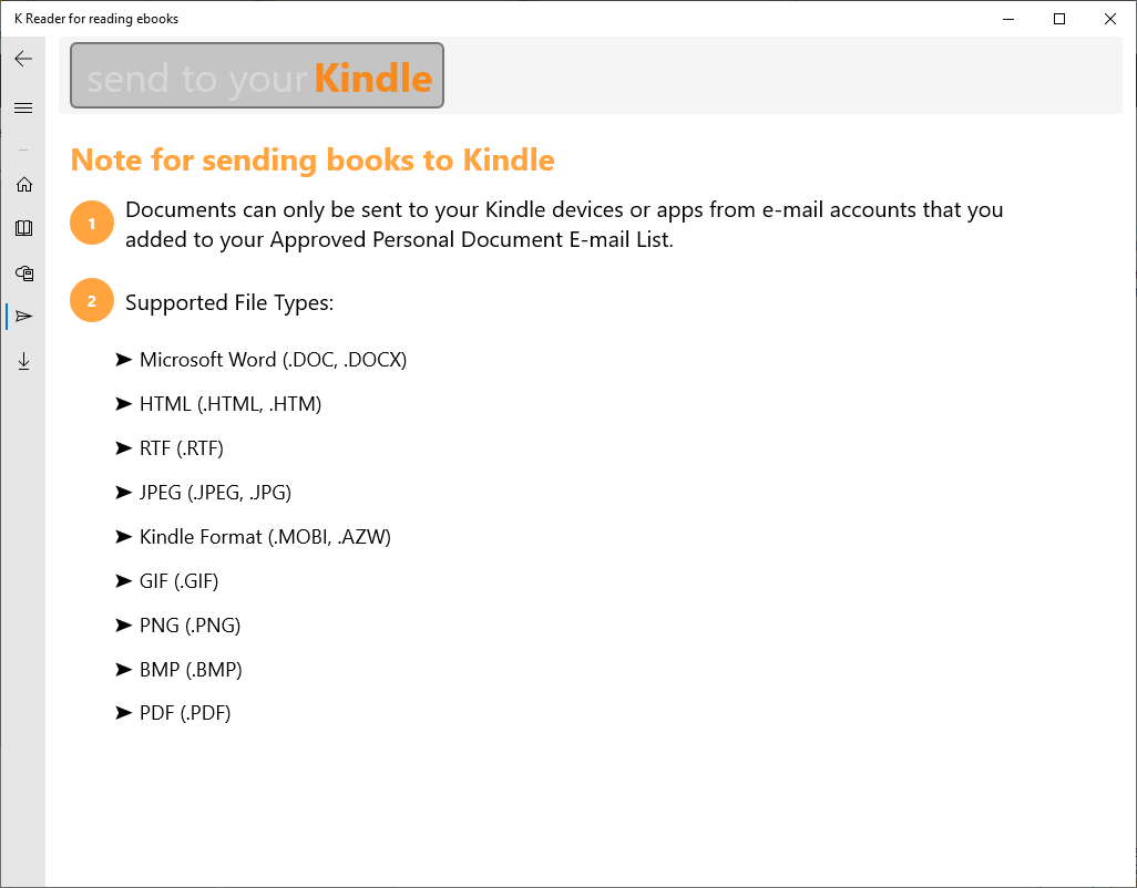 KDL Reader for reading ebook