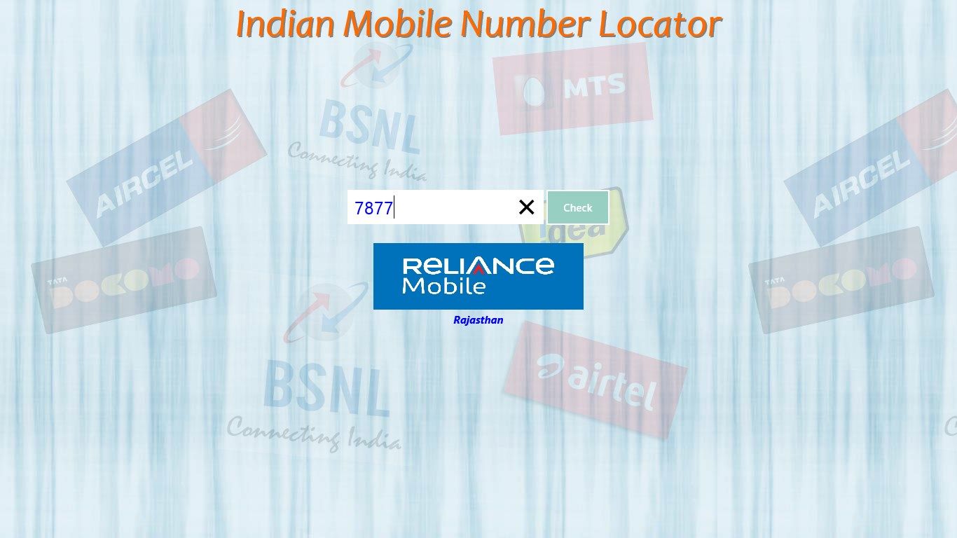 Indian Mobile Number Locator (Offline)