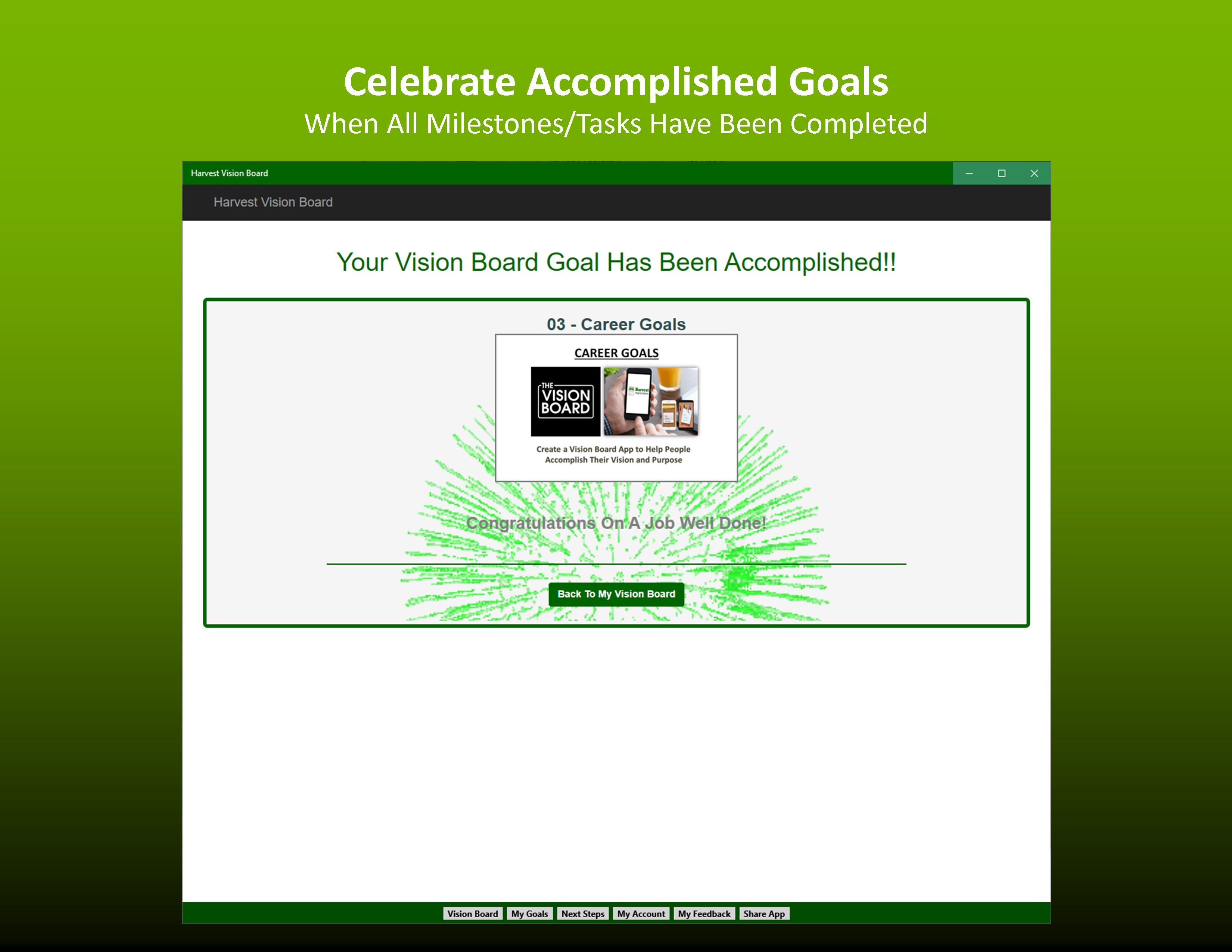 Celebrate Manifested Goals