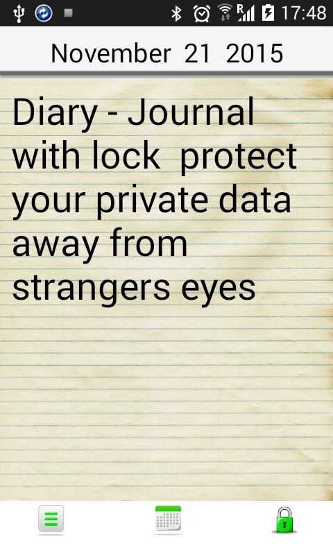 Diary - Journal with lock