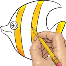 How to Draw: Sea Animals and Fishes