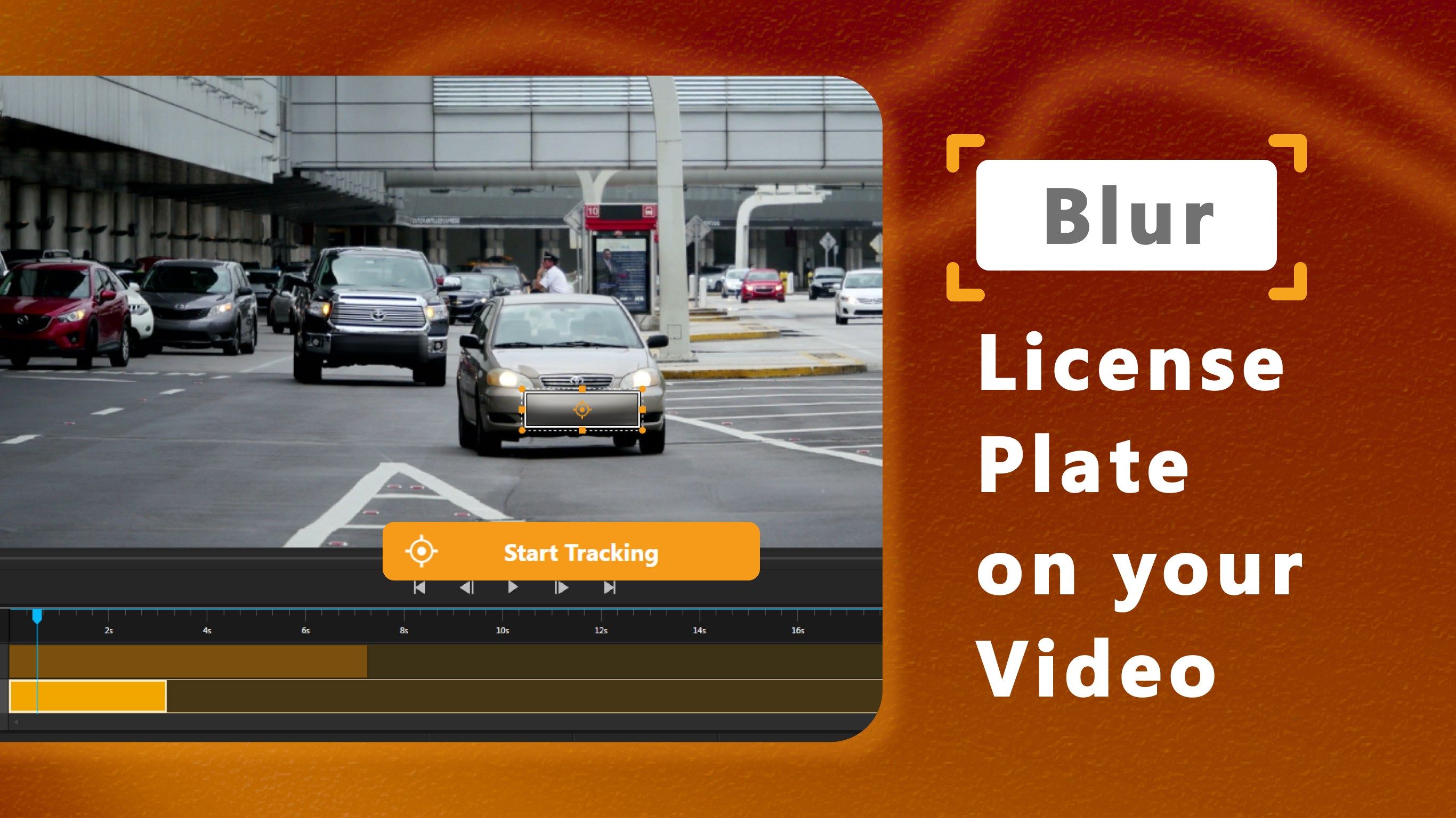 Blur License Plate - AI Motion Tracking Video Editor