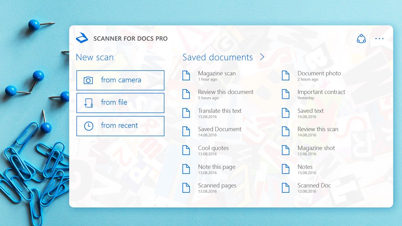 Scanner for Docs Pro