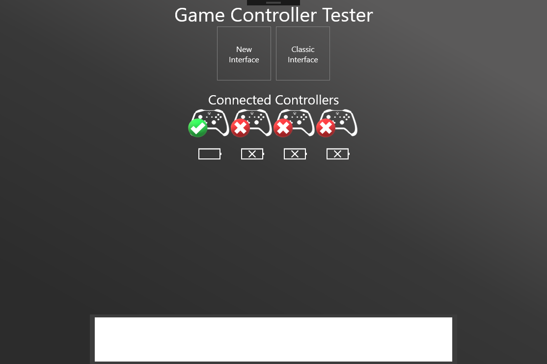 Game Controller Tester