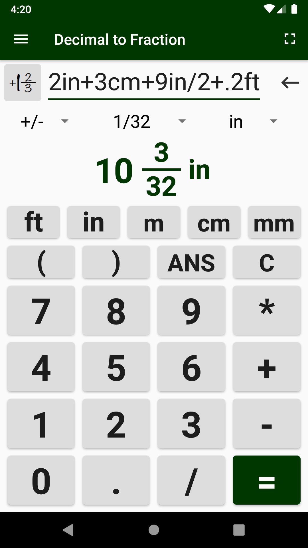 Decimal to Fraction Converter Calculator