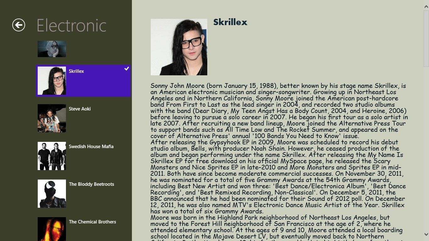 Skrillex's information