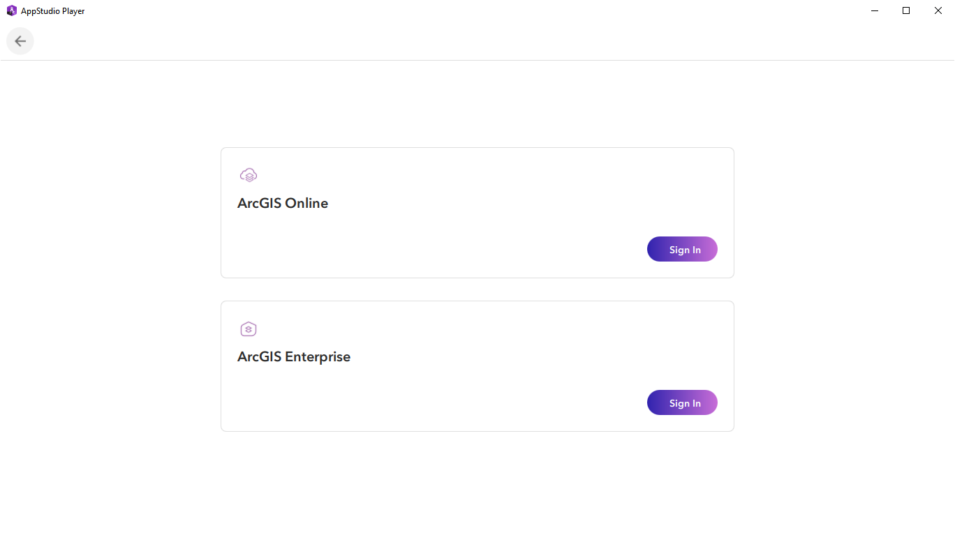 ArcGIS AppStudio Player
