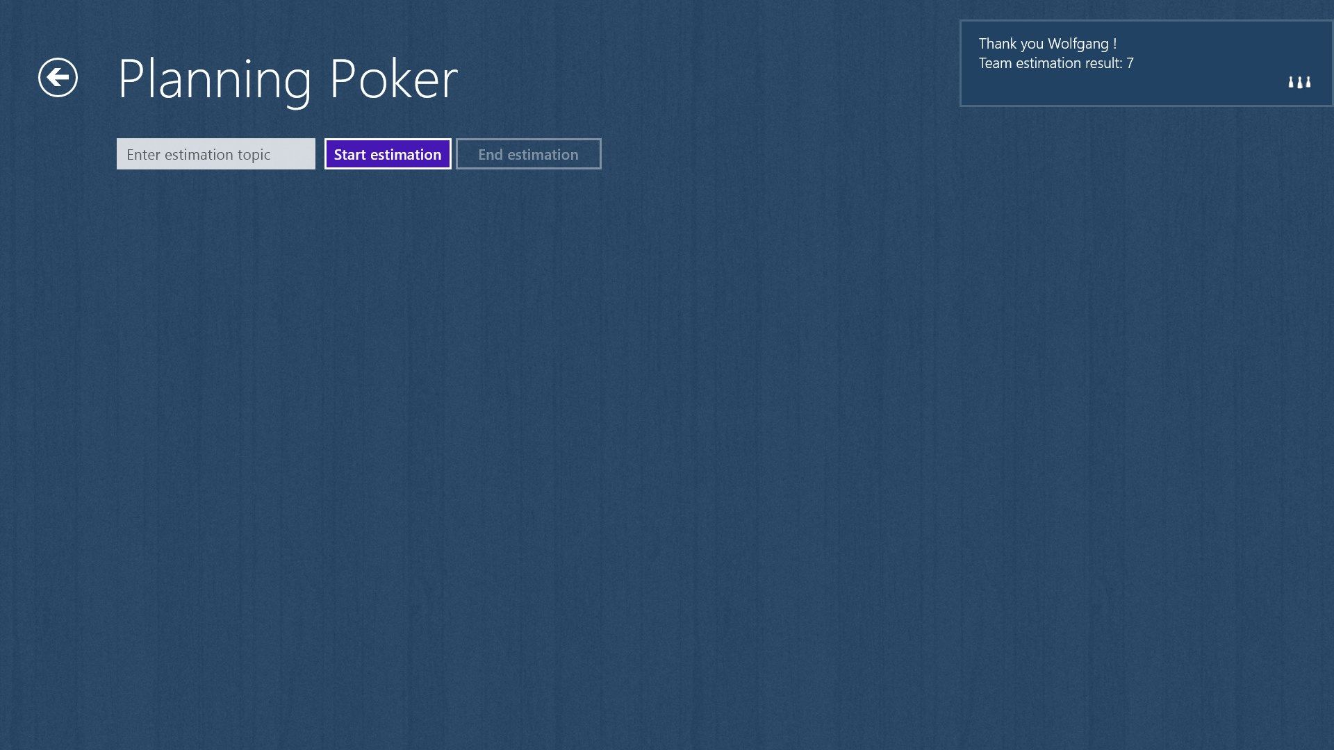 Planning Poker (Estimation completed)